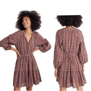 Madewell Seersucker Wrap Mini Dress